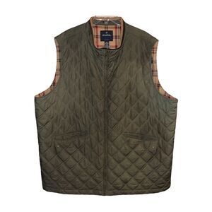 Brooks Brothers Olive Quilted Vest
